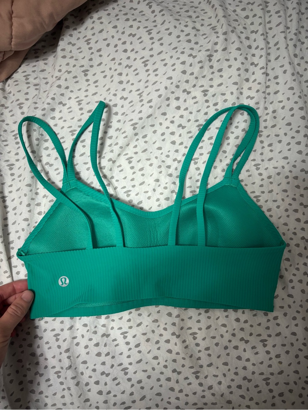 lululemon athletica Ribbed Strappy Bralette - Teal - Picture 5 of 5